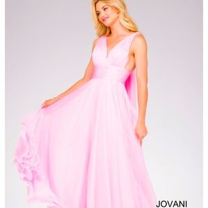 NWT Jovani Bubblegum pink, chiffon dress